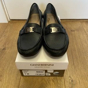 Gianni Bernini Dailyn Black leather loafers 7M
